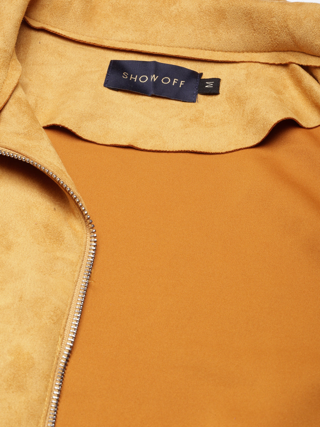 Mustard Crop Tailored Jacket