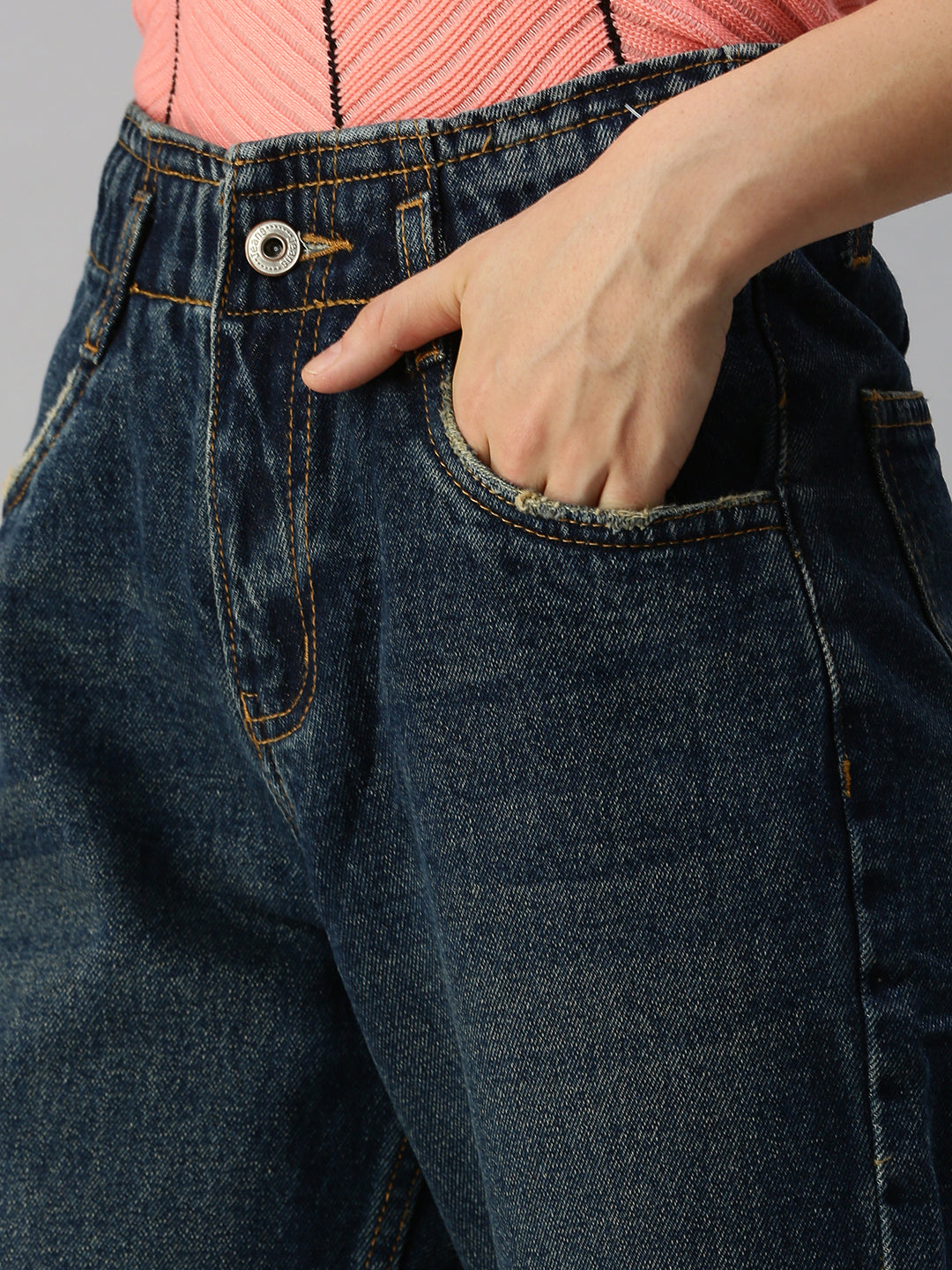 Blue Jean High-Rise Jeans