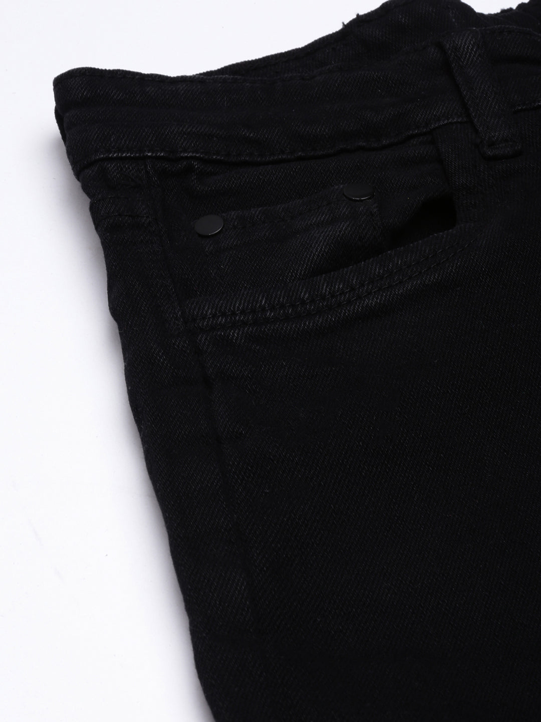 Black Straight Fit Stretchable Jeans