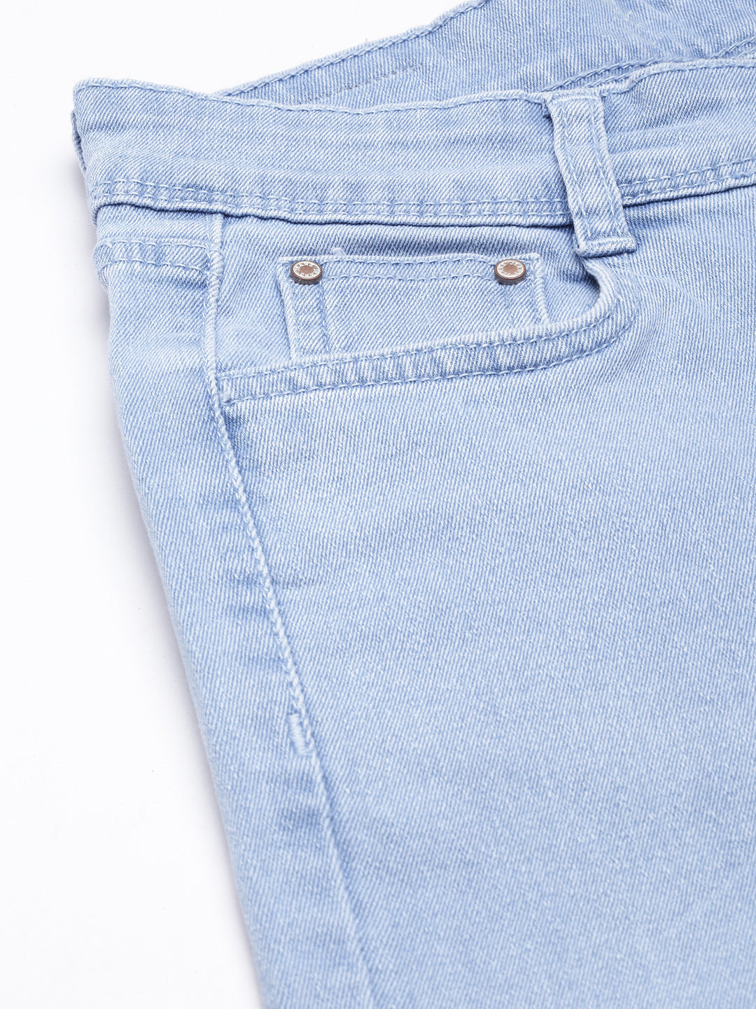 Blue Straight Fit Mid-Rise Light Fade Stretchable Jeans