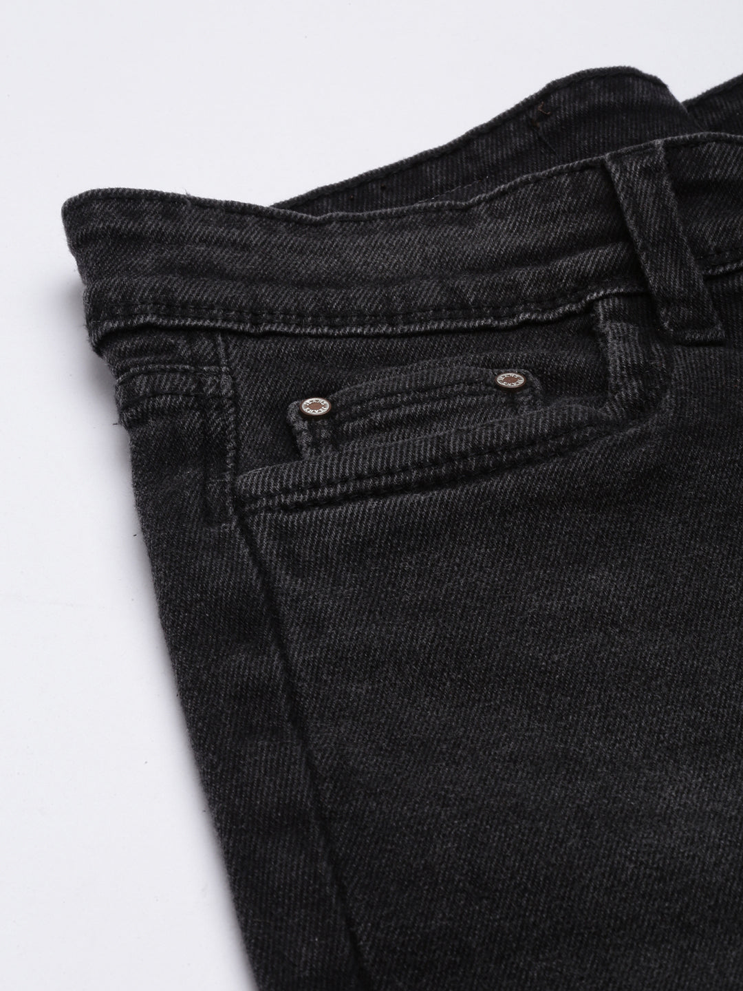 Charcoal Straight Fit Light Fade Jeans