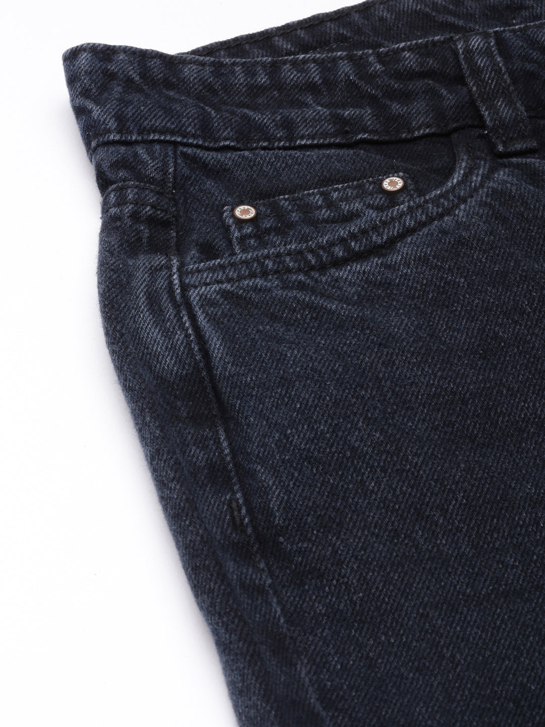 Navy Blue Straight Fit Jeans