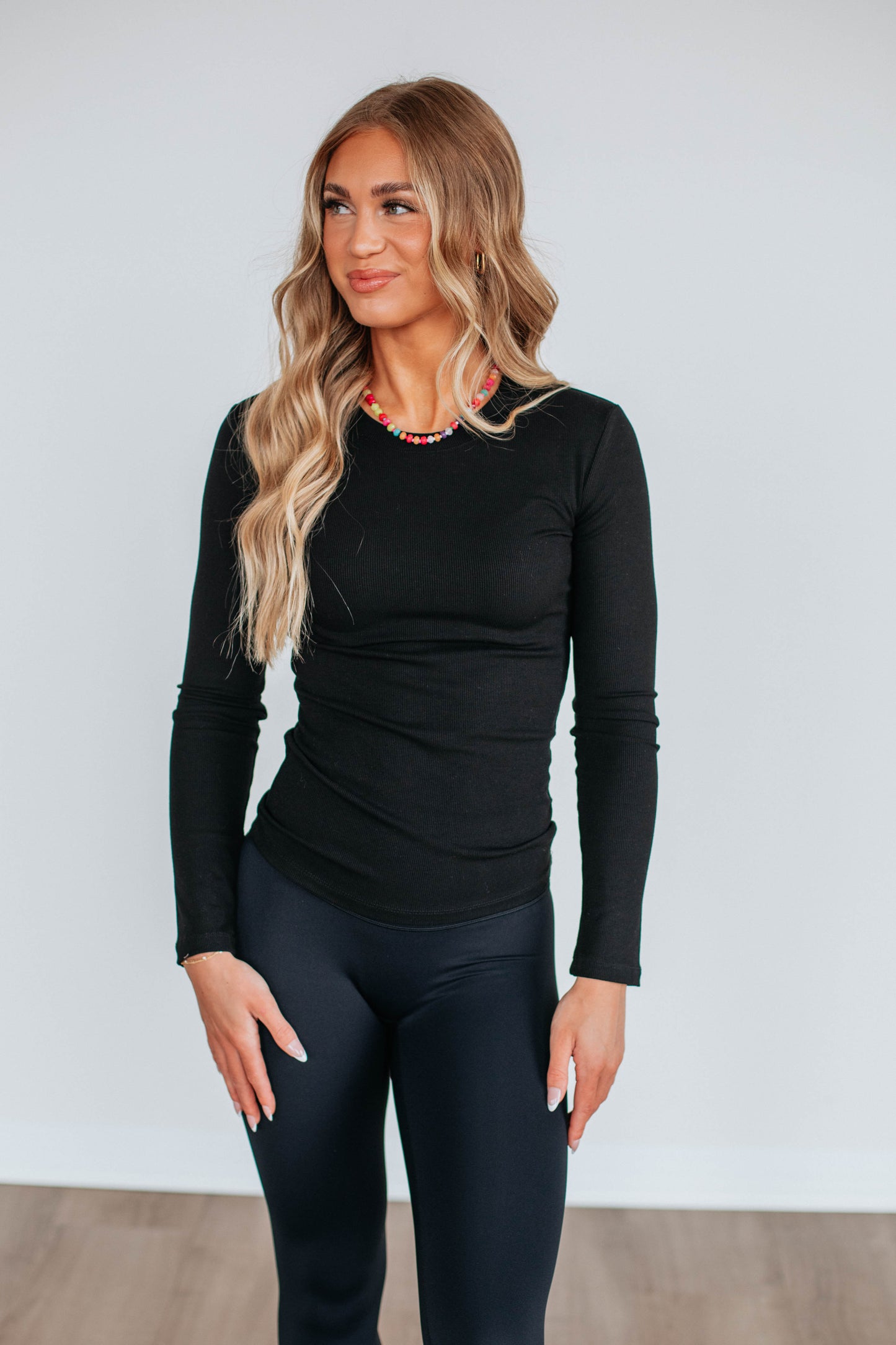 Remi Ribbed Top - Black