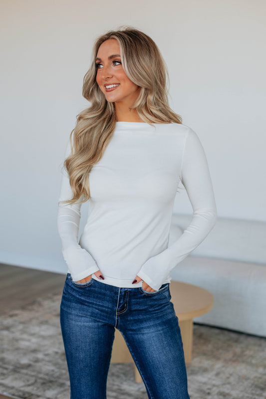 Audra Basic Top - Ivory