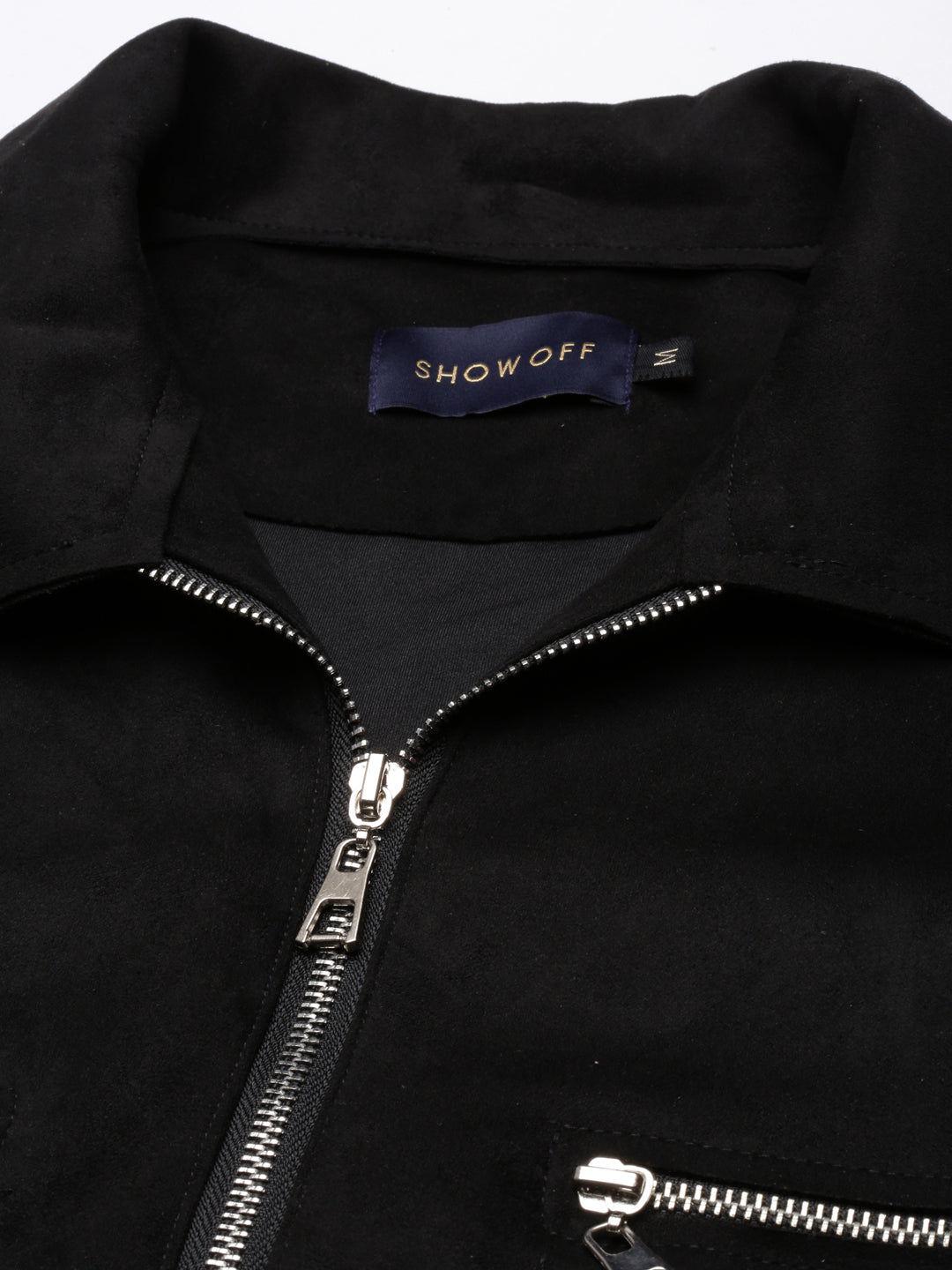 Black Suede Tailored Jacket