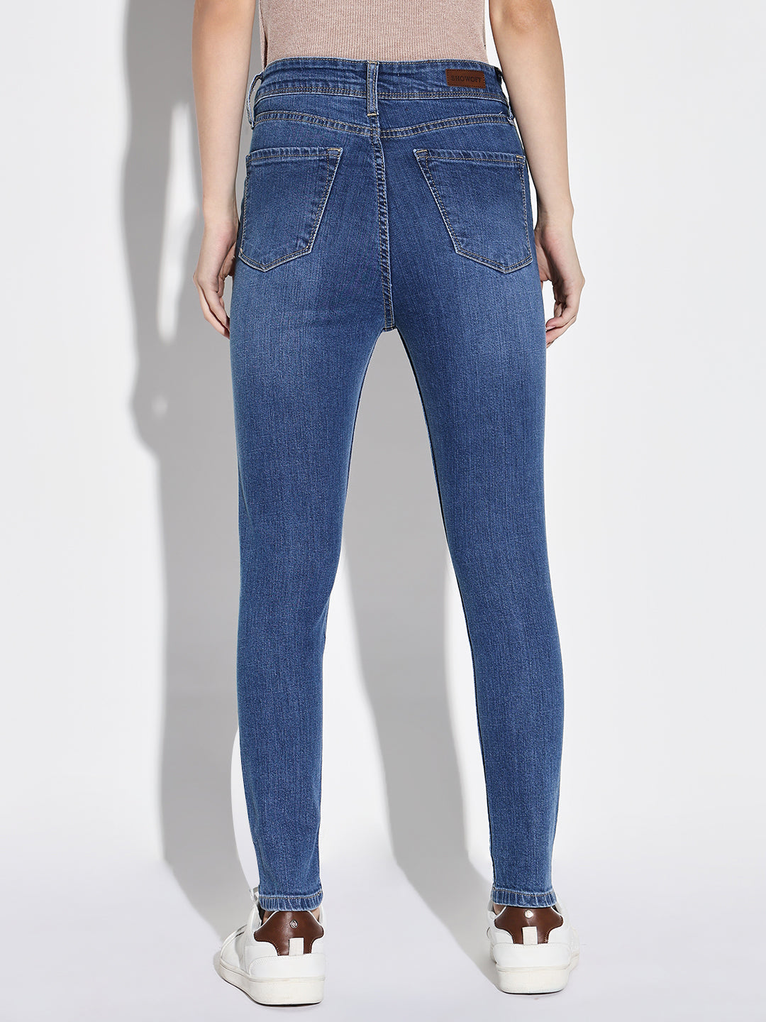 Blue Comfort Slim Fit Light Fade Stretchable Jeans