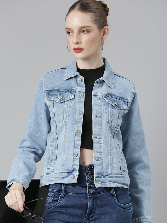 Blue Washed Denim Jacket