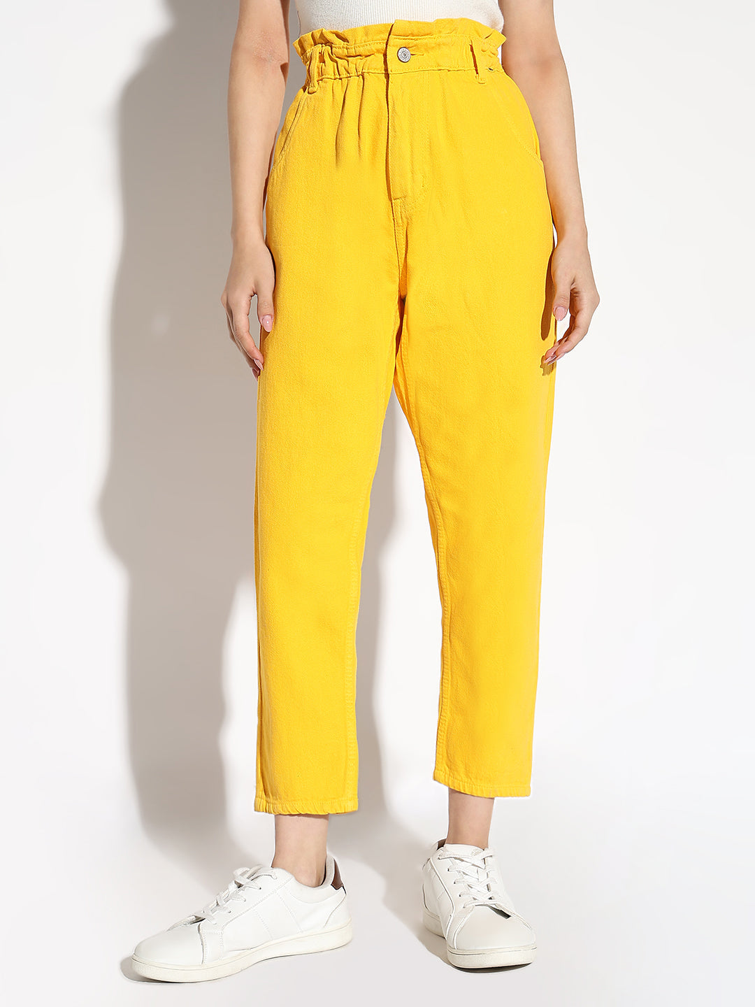 Yellow Mom Fit Jeans