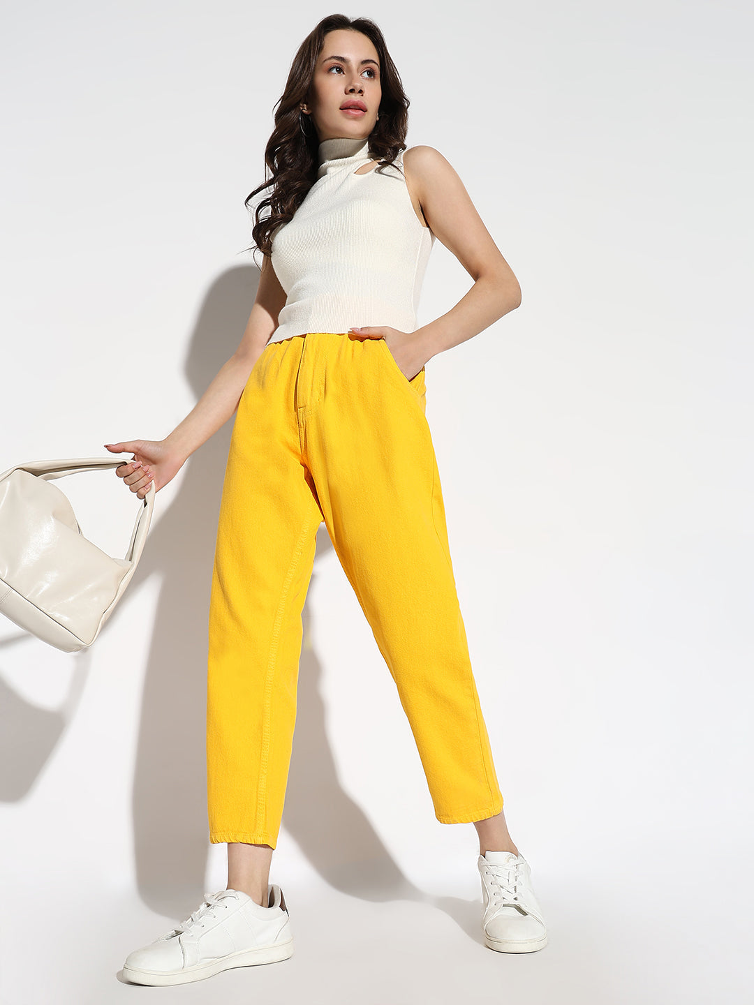 Yellow Mom Fit Jeans