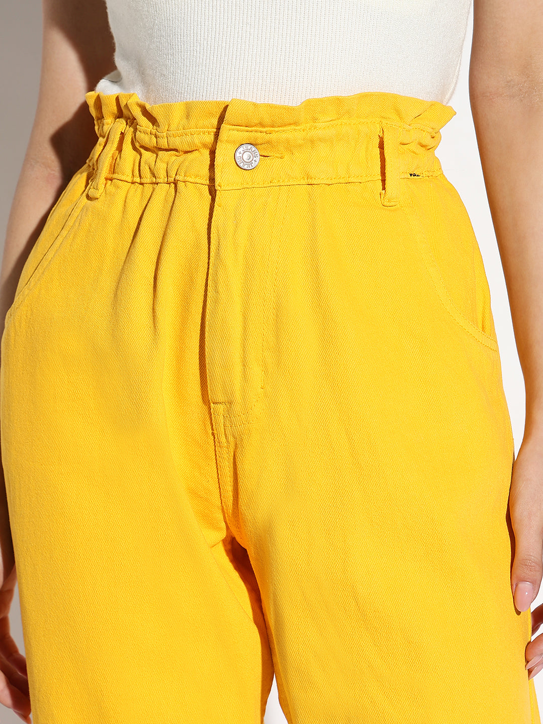 Yellow Mom Fit Jeans