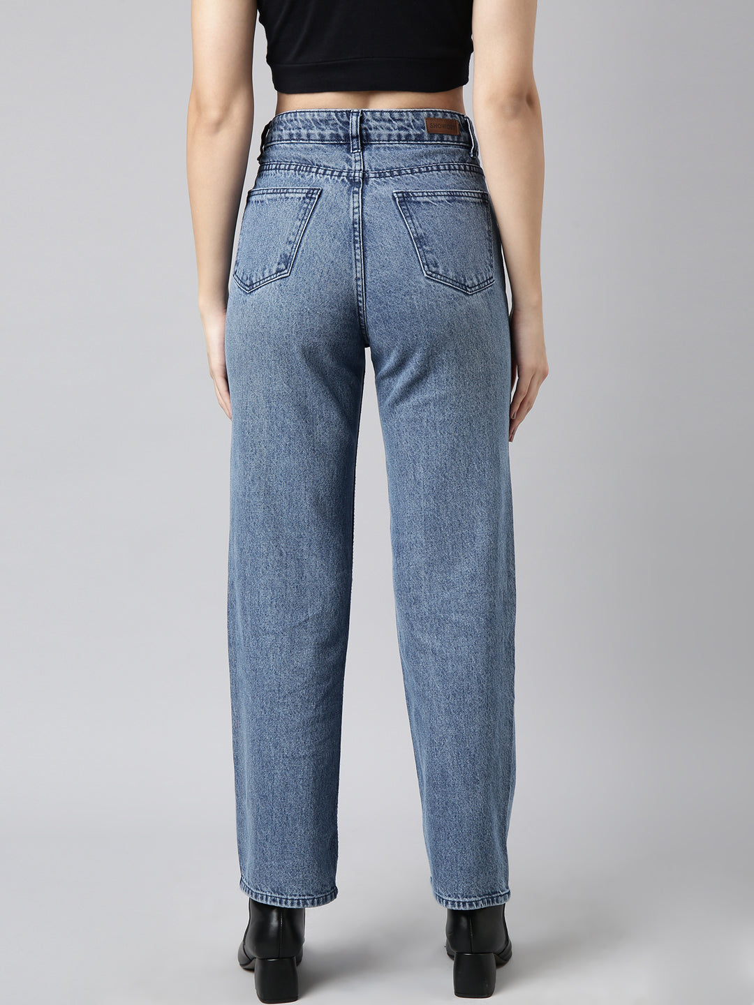 Blue Straight Fit Light Fade Jeans