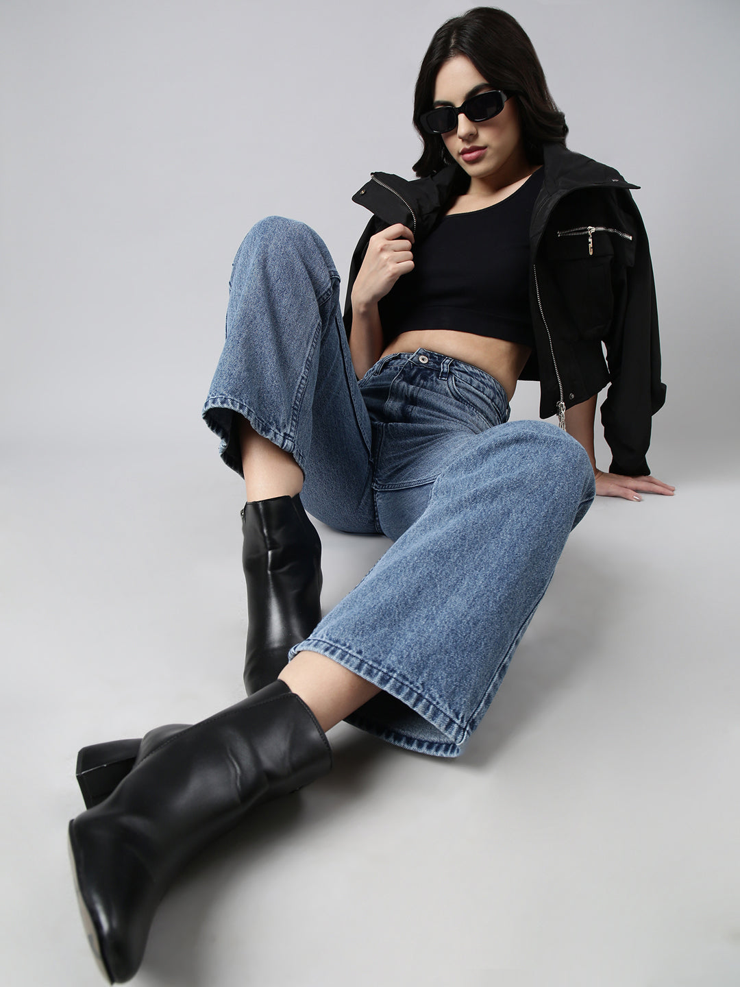 Blue Straight Fit Light Fade Jeans