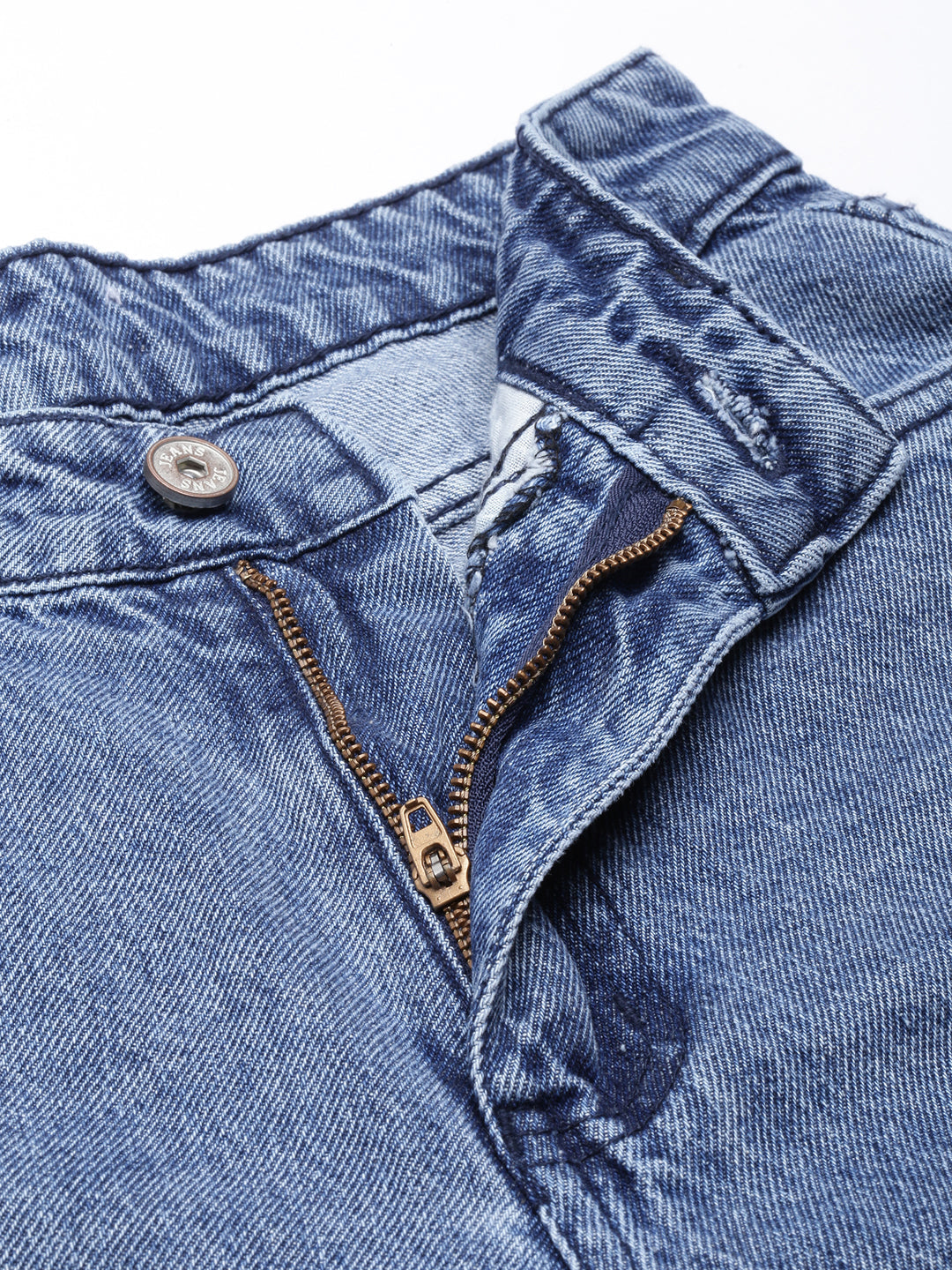 Blue Straight Fit Light Fade Jeans