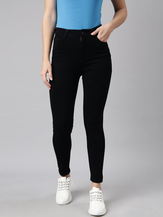 Black Slim Fit Stretchable Denim Jeans