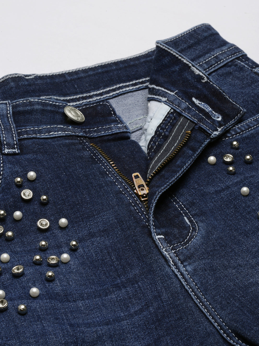 Navy Blue Jean Slim Fit Light Fade Stretchable Jeans